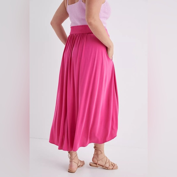 ANTHROPOLOGIE Cascade Midi Skirt, Size 2X - Picture 2 of 10